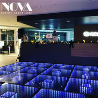 Équipement d'événements DJ NOVA, panneaux de sol à miroir LED avec contrôle DMX