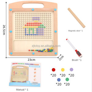 Yeni çocuk eğitici oyuncaklar manyetizma çizim tahtasında bebek ahşap oyuncaklar - Product Image 2