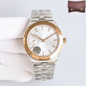 นาฬิกาข้อมือผู้ชายระดับพรีเมียม รุ่น Elite Executive หน้าปัดสีโรสโกลด์-เงิน พร้อมฟังก์ชั่นวินาทีเล็ก แสดงวันที่ ระบบออโตเมติก กันน้ำ สายสตีลคุณภาพสูง - Product Image 1