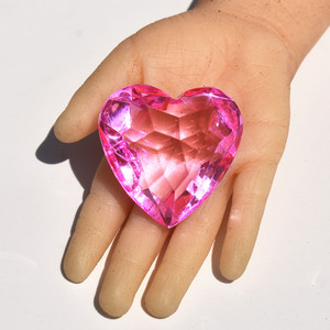 Acrylic Heart Shaped Gemstone Toy Reward Childrens Gift Treasure Hunt Game - Product Image 2