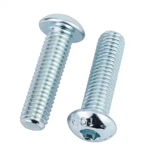 M3 M4 M5 M6 M8 M10 M12 <span class=keywords><strong>DIN7380</strong></span> Tornillos de tapa de botón hexagonal de acero al carbono de grado 10,9 con zinc plateado - Product Image 1