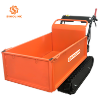 Mini-dumper chenillé multifonctionnel 300 kg pour le transport, moteur pour la construction SINOLINK, garantie 1 an, facile à utiliser