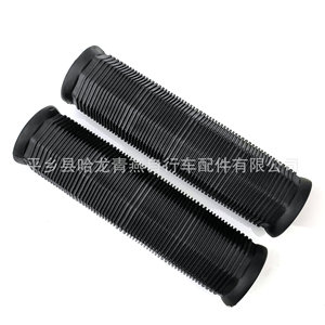 Poignées de guidon de vélo 12,5 cm, noires, souples, antidérapantes, pour VTT - Product Image 2