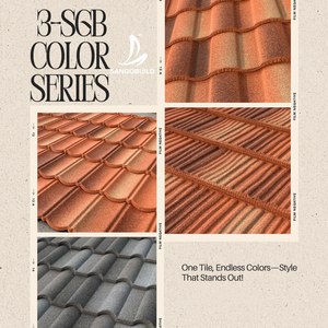 Novedad 2026: Tejas Metálicas con Recubrimiento de Piedra Serie 3-SGB, Diseño Moderno, Efecto Madera, Resistentes al Calor - Product Image 6