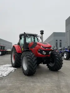 Matériel agricole Tracteur agricole 4x4 185hp 4wd Tracteur agricole à roues avec cabine