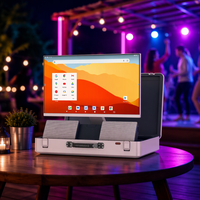 Nouvelle machine de karaoké portable 27 pouces avec écran tactile Android 14, Wi-Fi et Bluetooth