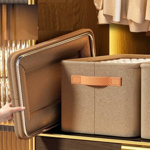 Ngăn kéo phong cách có thể gập lại tủ quần áo vải cation hộp lưu trữ quần áo - Product Image 3