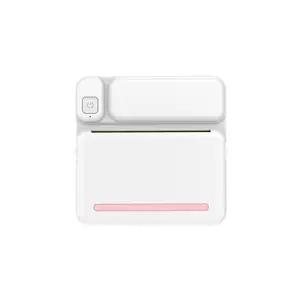 미니 라벨 프린터 충전식 휴대용 무선 휴대용 USB 포토 카드 스티커 포켓 휴대용 열전사 프린터