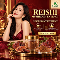 Extrait de champignon Reishi, Ganoderma, Triterpènes |   OEM |   Options Halal et Casher |   Approvisionnement mondial en matières premières