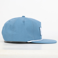 BSCI personnalisé unisexe réglable 5 panneaux avec corde Snapback casquette de Baseball maillot élégant Hip Hop Sports de plein air casquette tissé Patch