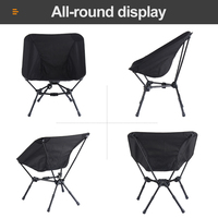 Chaise de camping pliable compacte moderne en alliage d'aluminium ultraléger personnalisée pour la randonnée en plein air