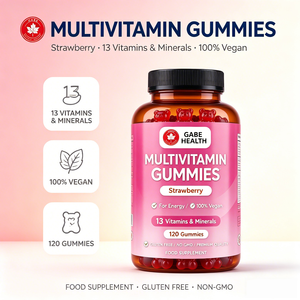 Gomitas Multivitamínicas de Fresa de Marca Privada OEM, 13 Vitaminas y Minerales, 100% Veganas, 120 Unidades para Adultos, Energía e Inmunidad, Personalizables - Product Image 1