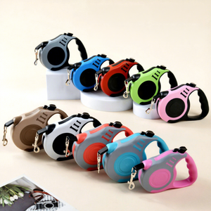 สายจูงสุนัขแบบยืดหดได้อัตโนมัติ ทำจากไนลอน ทนทาน พร้อมตัวล็อคแบบปลดเร็ว สำหรับสุนัขขนาดเล็ก/กลาง ดีไซน์ป้องกันการแตกหัก - Product Image 1