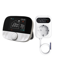 Thermostat intelligent Tuya pour maison connectée, moderne, de bureau, RF, Wi-Fi, sans fil, mural, pour chaudière à gaz, chauffage au sol, prise WiFi, récepteur