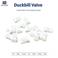 Valve anti-retour en silicone sur mesure, type bec de canard, dureté Shore 30-70A, haute température, résistante à la déchirure, pour le scellage des distributeurs automatiques de savon
