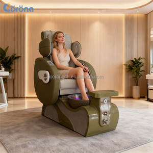 Sillón de Pedicura Eléctrico Reclinable y Cómodo para Salón de Belleza, con Función de Masaje y Lavabo - Product Image 2