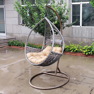 เก้าอี้หวายทรงไข่เก้าอี้แขวนไข่สวนแบบปรับแต่งได้เก้าอี้ไข่แกว่งพร้อมขาตั้ง - Product Image 5
