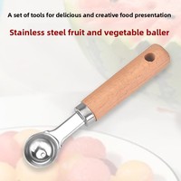 6 pièces gadgets de cuisine en acier inoxydable éplucheurs de légumes et melon Baller et ouvre-boîte et séparateur d'oeufs vente en gros