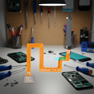 Cable flexible para Samsung Galaxy A22 5G con lector de huellas dactilares, pieza de repuesto negra C0219 A2 714103 - Product Image 3