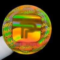 Etiqueta Adhesiva con Número de Serie Consecutivo Personalizado, Holograma Láser, Diseño GRATUITO