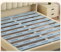 Cama moderna tapizada de cuero suave Venta al por mayor Cabecero tapizado Queen King Size Bed Frame