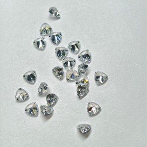 Triangle Cut Cubic Zirconia Loose Gemstones Clear White For Jewelry Making Synthetic Lab Created Zircon Stone - Product Image 2