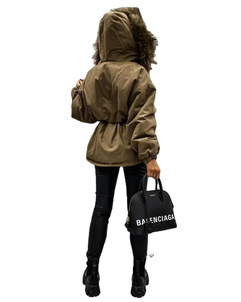 Hot sale new cotton jackets Winter thick short parkas New trend Coat with Fur Collar for women