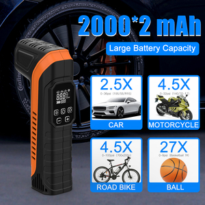 Petit gonfleur de pneu sans fil gonflage rapide affichage numérique pompe de gonflage des pneus de voiture compresseur d'air pour pneus de véhicules - Product Image 2