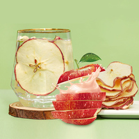 Tranches de pomme séchées pour garniture de cocktail, chips de pomme déshydratées pour infusion de thé, boissons froides, bar, collation saine, vente en gros