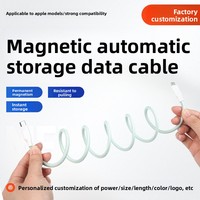 Schnelles Ladedatenkabel Nicht-Standard Magnetisches Typ-C Datenkabel Hochleistungs-Schnellladung Geflochtene Ummantelung für Mobiltelefone