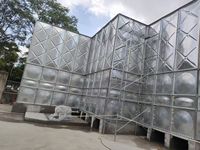Réservoir d'eau en acier inoxydable SS304 boulonné BDF HUAXIANG avec revêtement de qualité alimentaire, argenté, pour le traitement de l'eau potable, filtre à eau