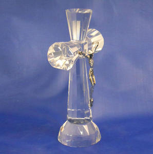 MH-15029 de pie de Cruz de cristal crucifijo de Jesús Cristiano - Product Image 4