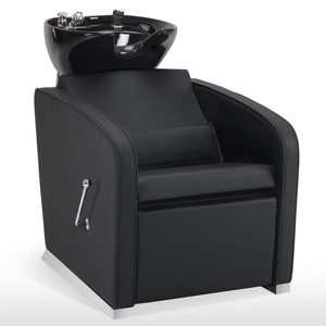 Moderna y Duradera Cama de Lavado de Cabello Impermeable <span class=keywords><strong>para</strong></span> Salón de Belleza, Mueble <span class=keywords><strong>para</strong></span> Baño y Peluquería con Reposapiés Ajustable - Product Image 2