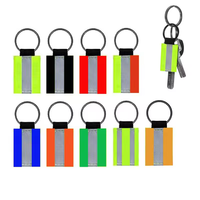 Enfants adultes sac Pack étudiant sac à dos décoration réfléchissant porte-clés anneau pendentif banderoles suspendu sangle bande pour la sécurité nocturne