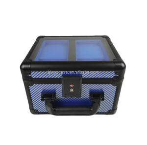 Boîte de rangement transparente pour fenêtre - Organisateur de protection portable pour boîte de rangement de cartes classées, boîte de rangement de cartes pour PSA BGS SGC HGA - Product Image 1