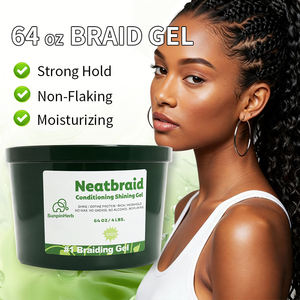 Gel coiffant pour tresses extra fort 64 oz OEM ODM en vrac, finition lisse, gel coiffant pour locks et twists, approvisionnement direct d'usine - Product Image 3