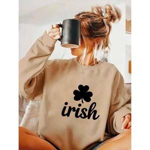 Sudadera con Capucha Extra Grande Personalizada y Transpirable para Mujer, Diseño Irlandés, Permite Personalizar con tus <span class=keywords><strong>Fotos</strong></span> Favoritas - Product Image 1