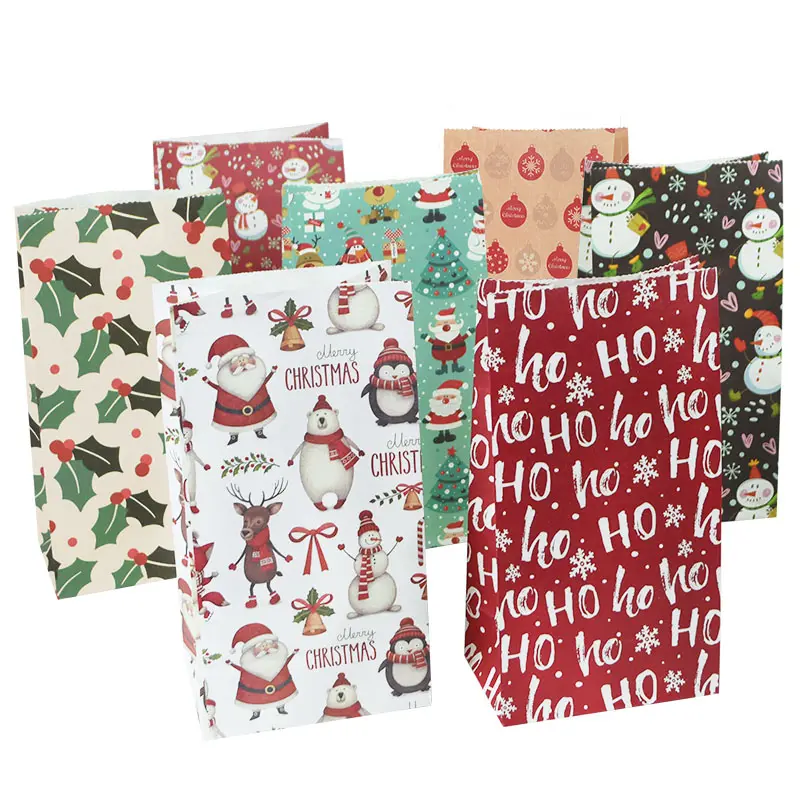 Bolsa De Papel Para Comida Xmas Navidad Food Tea Envelope Gift Packing Making The Bags Candy Greaseproof Paper Bag
