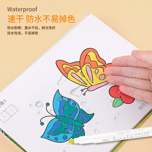 12 colori fai da te Design semplice impermeabile pennarello acrilico Set di 6mm larghezza scrittura Logo personalizzato studenti scritta arte marcatore permanente - Product Image 6