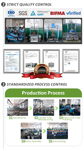 Cho Xe Sản Xuất Áp Lực Cao Xe Phía Trước Mui Xe Phía Sau Thân Cây Nâng Khí Hỗ Trợ 10LB 100LB 1000lb Thủy Lực Khí Thanh Struts Khí Mùa Xuân - Product Image 6