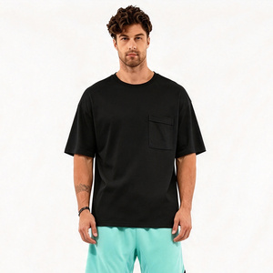 Supplier 100% Cotton Knitted Training <b>Shirt</b> for <b>Men</b> Stylish Slim Solid Custom Logo 220 Grams Quick Dry Anti-Pilling <b>T</b>-<b>shirt</b> - Product Image 2