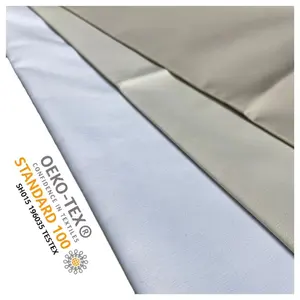 Wholesale DULL Satin fabric smooth hand feeling 100% blackout curtains fabric and materials