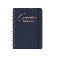 Bloc-notes personnalisé à paillettes pour hommes, carnet de notes rayées, fil à spirale, couverture rose pailletée, agenda, journal