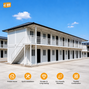 Système de structure modulaire réutilisable, pliable, démontable et démontable à l'aide d'outils, adapté à la réinstallation répétée pour les bureaux de chantier - Product Image 1
