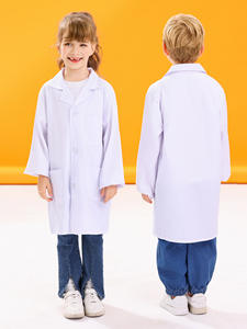 HBCチャイルドホワイトコート科学実験スーツ個人安全医師の制服幼稚園小学校パフォーマンスコスチューム - Product Image 5