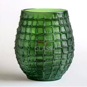 Vase croco en verre cristal sculpté à la main pour la décoration de la maison - Product Image 4