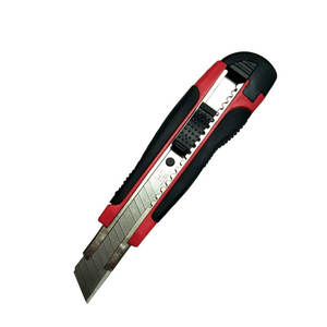 Cuchillo Multiusos con Recubrimiento de Pegamento, 16 cm, Hoja Roja de Acero Inoxidable para Cortar Papel y Papel Tapiz, Regalo Empresarial - Product Image 1
