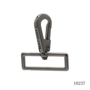 Nova Chegada 38mm Luxo Metal Swivel <span class=keywords><strong>Snap</strong></span> Gancho Ajustável Carabiner Bag Hardware com Gravado Logotipo Forte Seguro Clipe Acessórios - Product Image 1