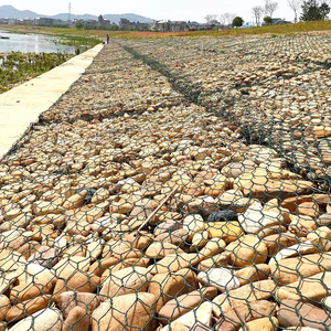 Ağır Hizmet Tipi Galvanizli Çelik Kıvrımlı Tel Örgü <span class=keywords><strong>Gabion</strong></span> Sepeti, Eğim ve Erozyon Kontrolü için Düz Örgülü - Product Image 4