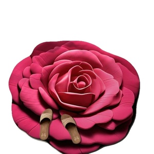 Luxury 3D Floral Diatomite <strong>Bath</strong> <strong>Mat</strong> Super Absorbent Fast Drying <strong>Non</strong> <strong>Slip</strong> Waterproof for Bathroom Kitchen Living Room - Product Image 2